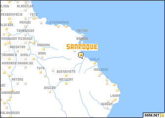 map of San Roque