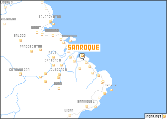 map of San Roque