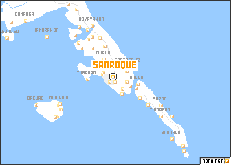 map of San Roque