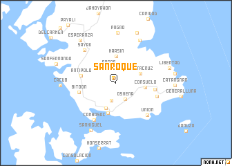 map of San Roque