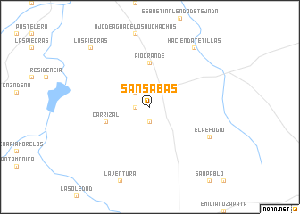 map of San Sabás