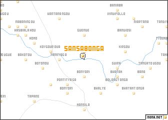 map of Sansabonga