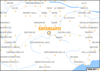 map of San Sadurní