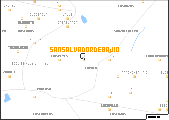 map of San Salvador de Bajío