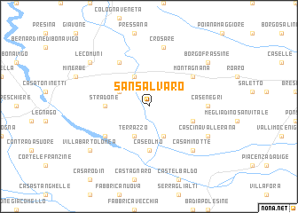 map of San Salvaro