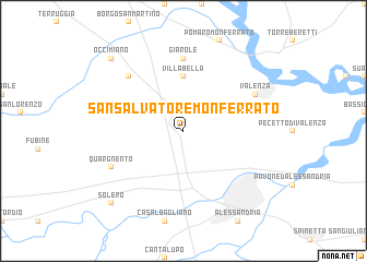 map of San Salvatore Monferrato