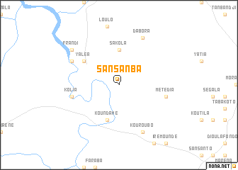 map of Sansanba