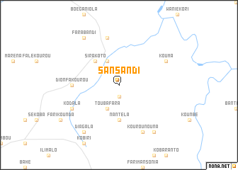 map of Sansandi