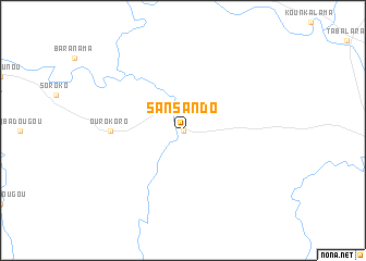 map of Sansando