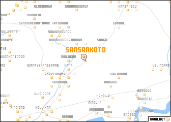map of Sansankoto