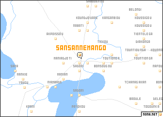 map of Sansanné-Mango