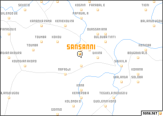 map of Sansanni