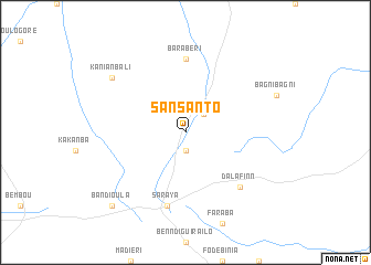 map of Sansanto