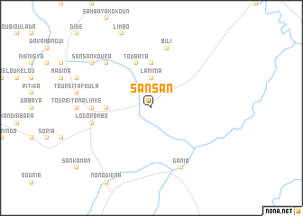 map of Sansan