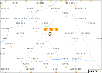 map of Sansan