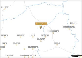 map of Sansan