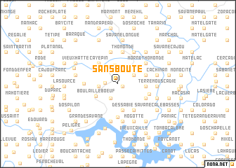 map of Sans Boute