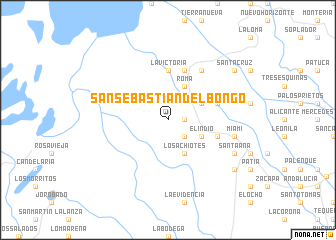 map of San Sebastián del Bongo
