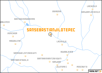 map of San Sebastián Jilotepec