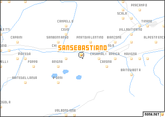 map of San Sebastiano