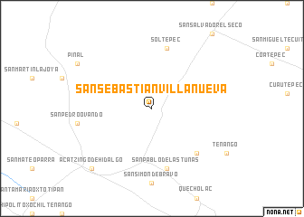 map of San Sebastián Villanueva