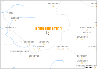 map of San Sebastián