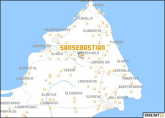 map of San Sebastián