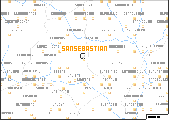 map of San Sebastián