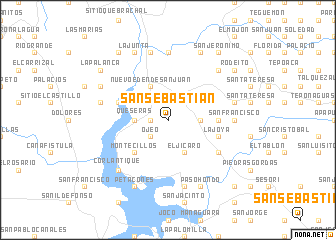 map of San Sebastián