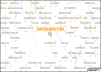 map of San Sebastián