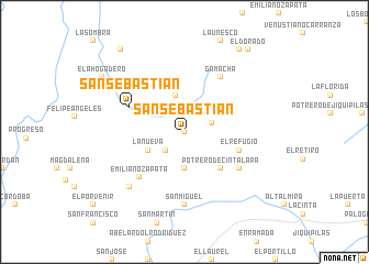 map of San Sebastián