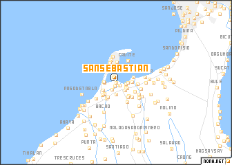 map of San Sebastian