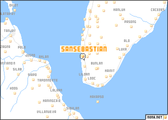 map of San Sebastian