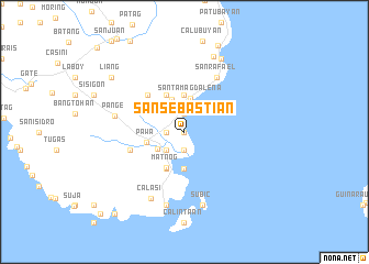 map of San Sebastian