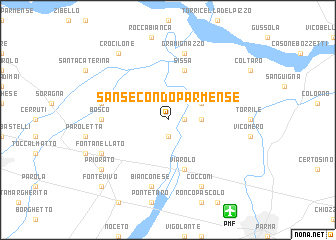 map of San Secondo Parmense
