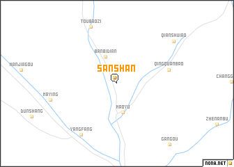 map of Sanshan