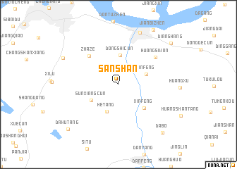 map of Sanshan