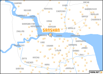 map of Sanshan