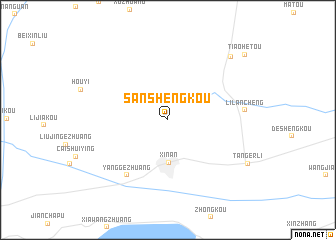 map of Sanshengkou