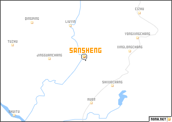 map of Sansheng