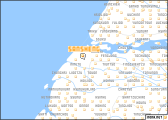 map of San-sheng