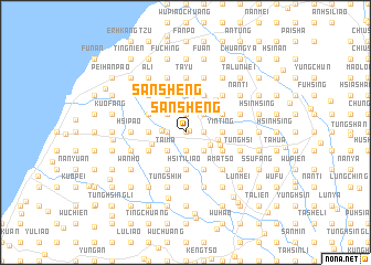 map of San-sheng