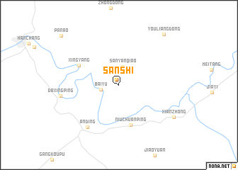 map of Sanshi