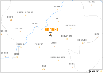 map of Sanshi