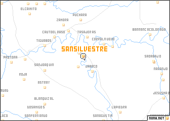 map of San Silvestre