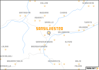 map of San Silvestro