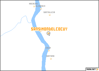 map of San Simón del Cocuy
