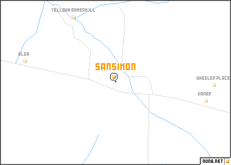 map of San Simon