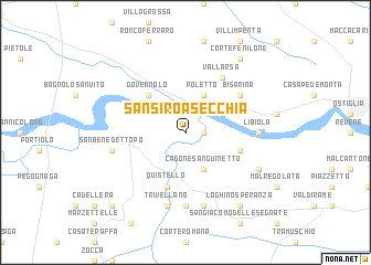 map of San Siro a Secchia