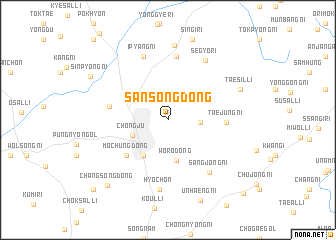 map of Sansŏng-dong